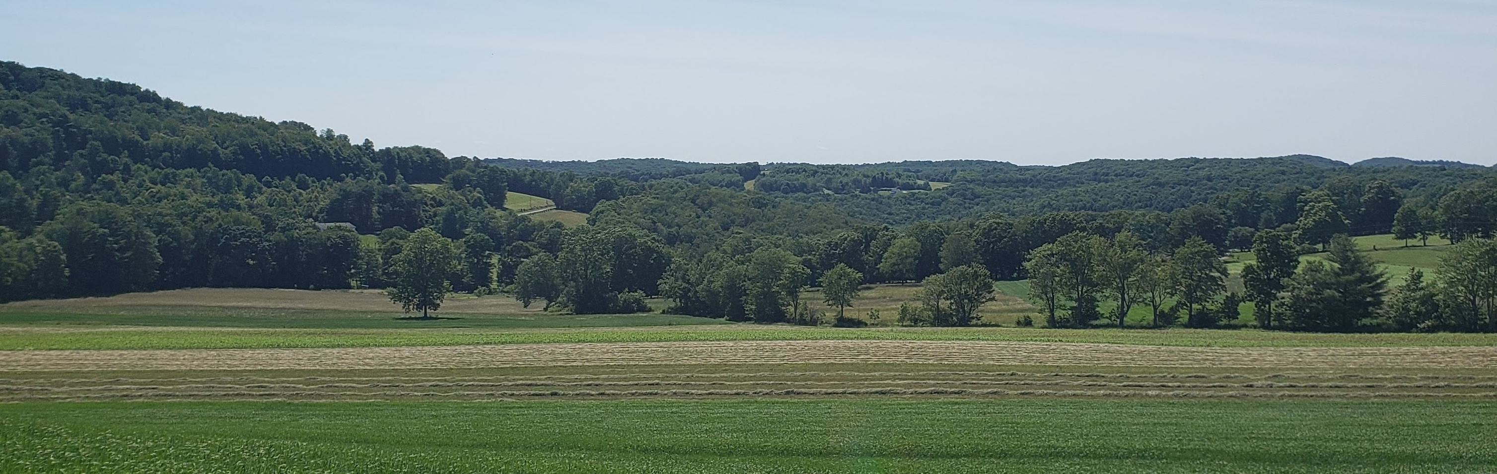 Wide open field in Western Pennsylvania.